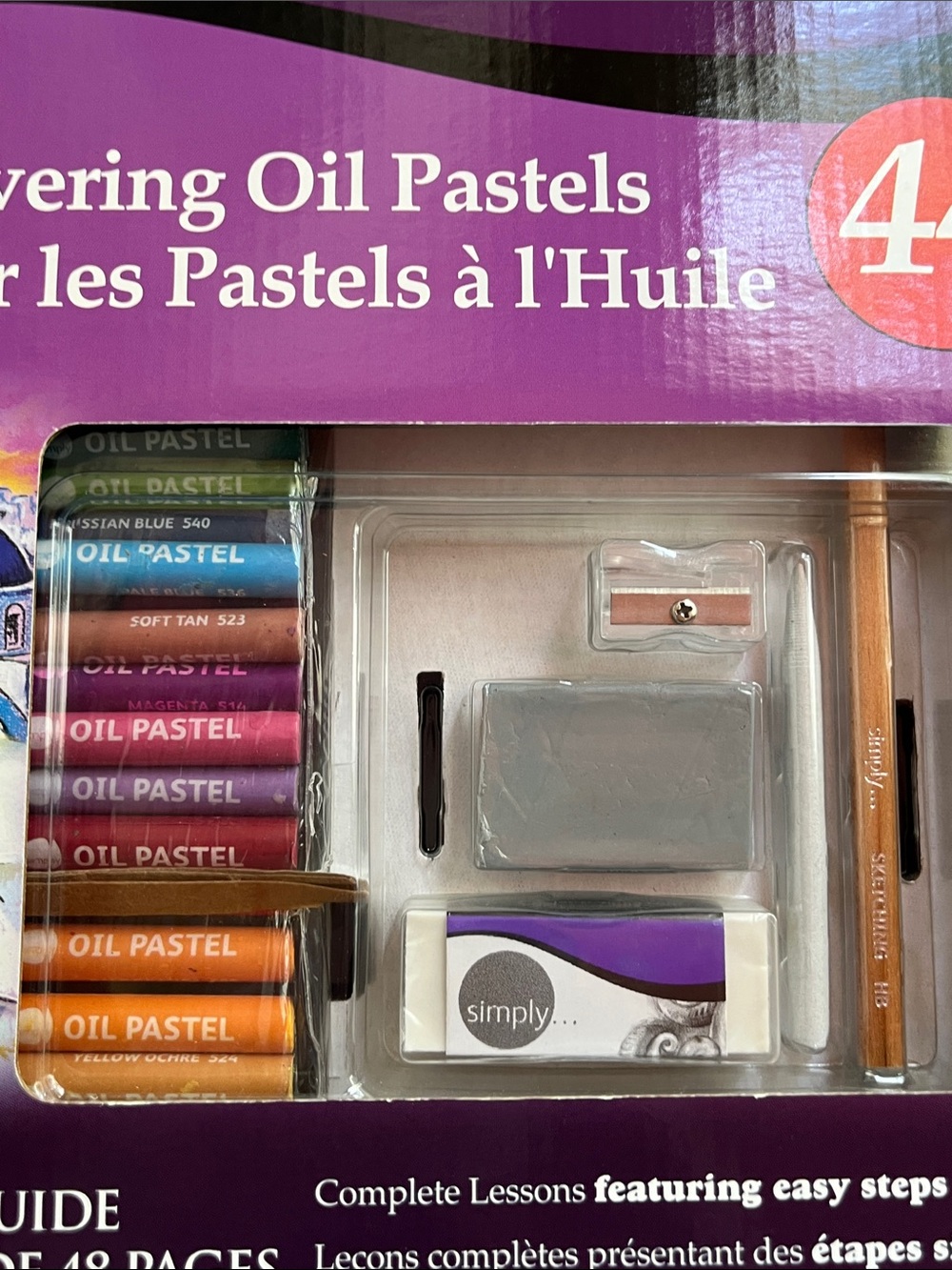 Daler-Rowney Simply Master Artist Draw & Sketch Oil Pastel Set 44 Pieces NWT - Picture 2 of 8